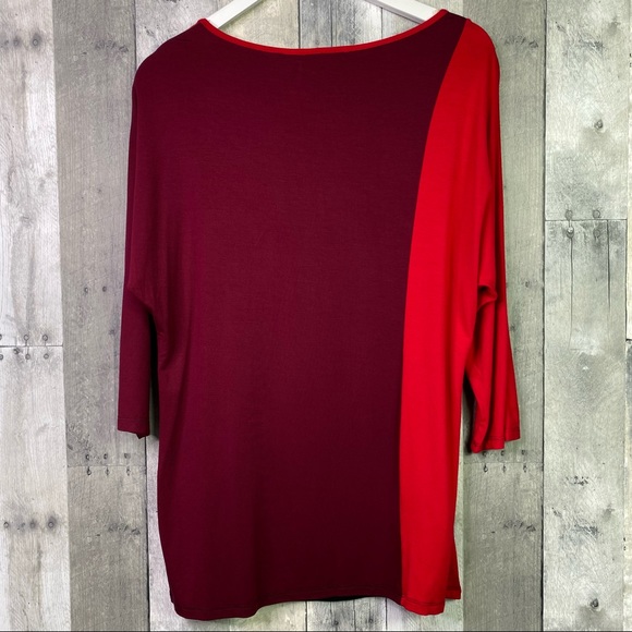 MICHAEL TYLER Colorblock Tunic Top Size Small - Picture 7 of 7